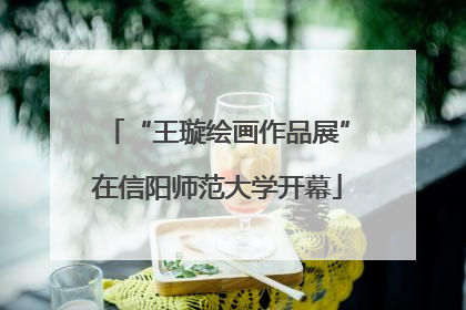 “王璇绘画作品展”在信阳师范大学开幕