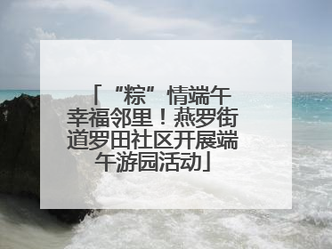 “粽”情端午 幸福邻里！燕罗街道罗田社区开展端午游园活动