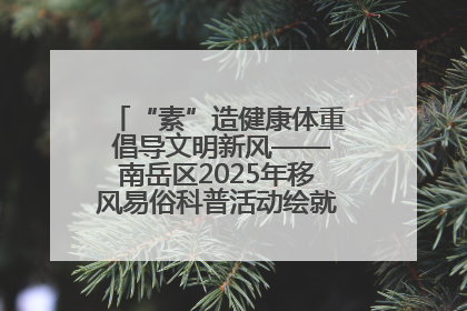 “素”造健康体重 倡导文明新风——南岳区2025年移风易俗科普活动绘就健康生活新图景