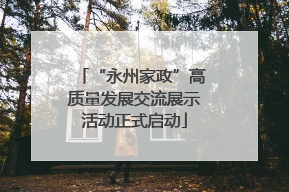 “永州家政”高质量发展交流展示活动正式启动