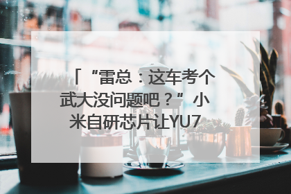 “雷总：这车考个武大没问题吧？”小米自研芯片让YU7会学习｜汽车科技