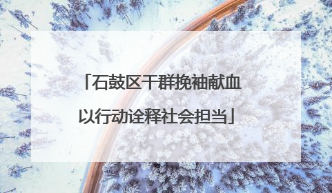 石鼓区干群挽袖献血 以行动诠释社会担当