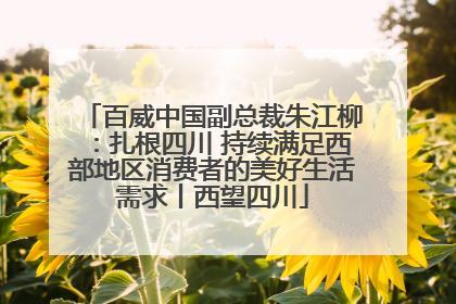 百威中国副总裁朱江柳：扎根四川 持续满足西部地区消费者的美好生活需求丨西望四川