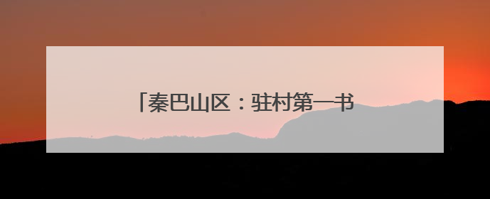 秦巴山区：驻村第一书记“组团服务”促振兴