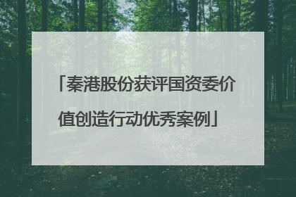 秦港股份获评国资委价值创造行动优秀案例