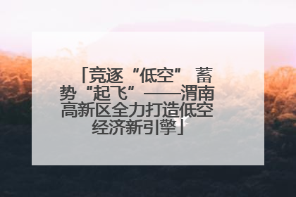 竞逐“低空” 蓄势“起飞”——渭南高新区全力打造低空经济新引擎