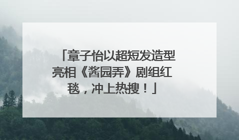 章子怡以超短发造型亮相《酱园弄》剧组红毯，冲上热搜！