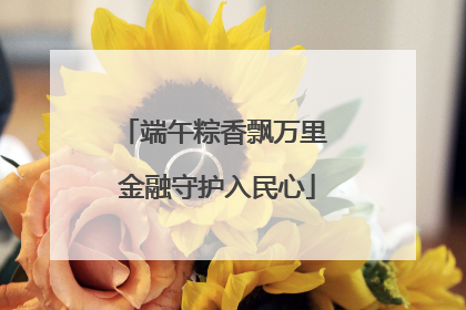 端午粽香飘万里 金融守护入民心
