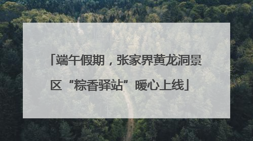 端午假期，张家界黄龙洞景区“粽香驿站”暖心上线