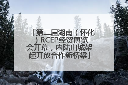 第二届湖南（怀化）RCEP经贸博览会开幕，内陆山城架起开放合作新桥梁