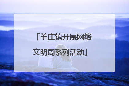 羊庄镇开展网络文明周系列活动