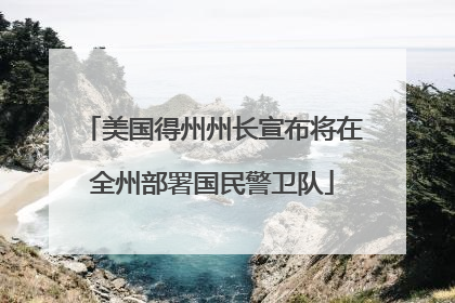 美国得州州长宣布将在全州部署国民警卫队