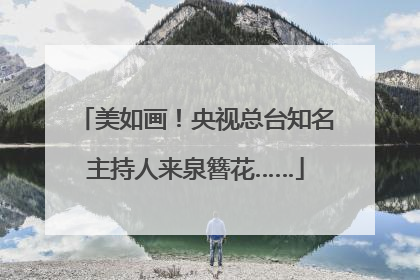 美如画！央视总台知名主持人来泉簪花……