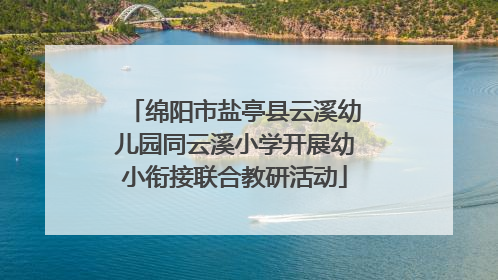 绵阳市盐亭县云溪幼儿园同云溪小学开展幼小衔接联合教研活动
