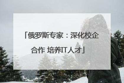 俄罗斯专家：深化校企合作 培养IT人才