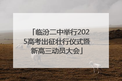 临汾二中举行2025高考出征壮行仪式暨新高三动员大会