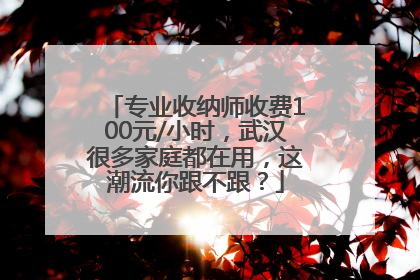 专业收纳师收费100元/小时，武汉很多家庭都在用，这潮流你跟不跟？