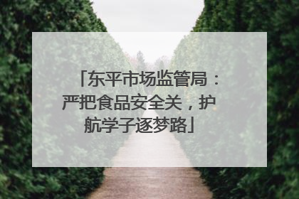 东平市场监管局：严把食品安全关，护航学子逐梦路