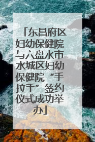 东昌府区妇幼保健院与六盘水市水城区妇幼保健院“手拉手”签约仪式成功举办