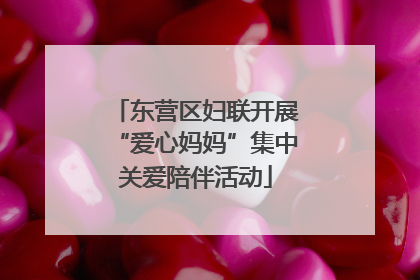 东营区妇联开展“爱心妈妈”集中关爱陪伴活动