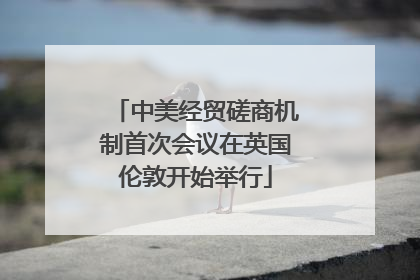 中美经贸磋商机制首次会议在英国伦敦开始举行