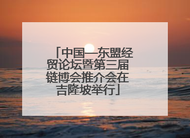 中国—东盟经贸论坛暨第三届链博会推介会在吉隆坡举行