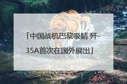 中国战机巴黎吸睛 歼-35A首次在国外展出