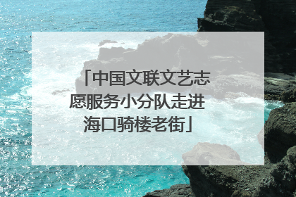 中国文联文艺志愿服务小分队走进海口骑楼老街