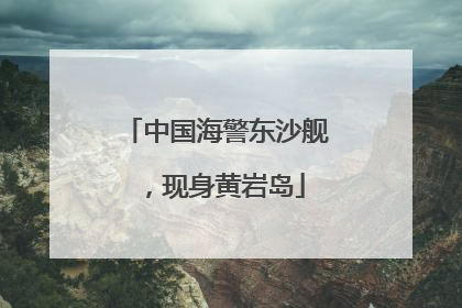 中国海警东沙舰，现身黄岩岛