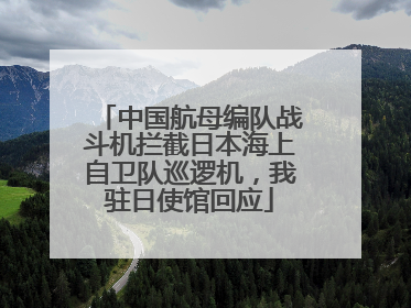 中国航母编队战斗机拦截日本海上自卫队巡逻机，我驻日使馆回应