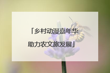 乡村动漫嘉年华助力农文旅发展