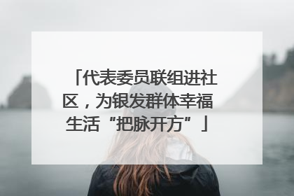 代表委员联组进社区，为银发群体幸福生活“把脉开方”