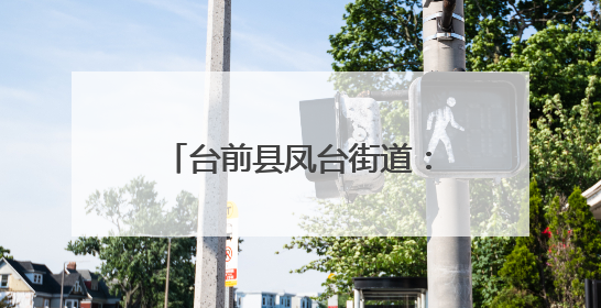 台前县凤台街道：“线上线下”齐发力 暖心验证进行时