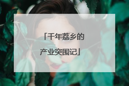 千年荔乡的产业突围记