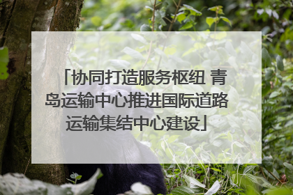 协同打造服务枢纽 青岛运输中心推进国际道路运输集结中心建设