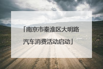 南京市秦淮区大明路汽车消费活动启动