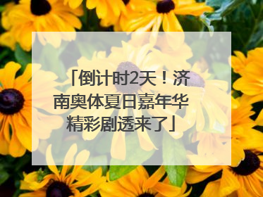 倒计时2天！济南奥体夏日嘉年华精彩剧透来了