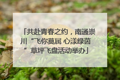 共赴青春之约，南通崇川“飞你莫属 心漾绿茵”草坪飞盘活动举办