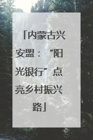 内蒙古兴安盟：“阳光银行”点亮乡村振兴路