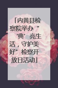 内黄县检察院举办“‘典’亮生活，守护美好”检察开放日活动