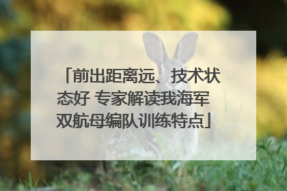 前出距离远、技术状态好 专家解读我海军双航母编队训练特点