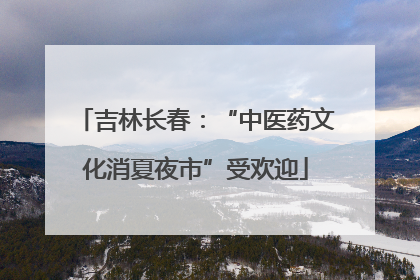 吉林长春：“中医药文化消夏夜市”受欢迎
