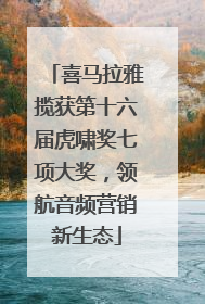 喜马拉雅揽获第十六届虎啸奖七项大奖，领航音频营销新生态