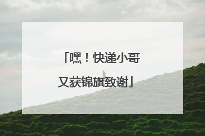 嘿！快递小哥又获锦旗致谢