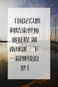 国足以胜利结束世预赛征程 湖南球迷：下一届继续追梦