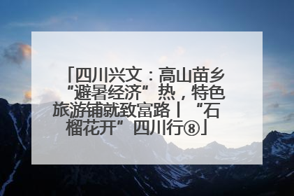 四川兴文：高山苗乡“避暑经济”热，特色旅游铺就致富路丨“石榴花开”四川行⑧