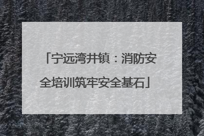 宁远湾井镇：消防安全培训筑牢安全基石