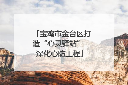 宝鸡市金台区打造“心灵驿站” 深化心防工程