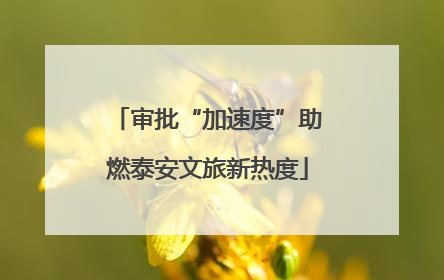 审批“加速度”助燃泰安文旅新热度