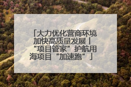 大力优化营商环境 加快高质量发展丨“项目管家”护航用海项目“加速跑”